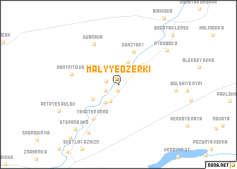 map of Malyye Ozerki