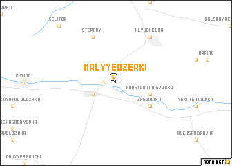 map of Malyye Ozerki