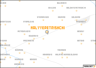 map of Malyye Petrishchi