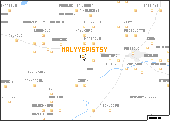 map of Malyye Pistsy