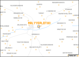 map of Malyye Plotiki