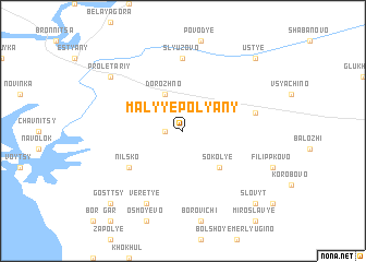 map of Malyye Polyany