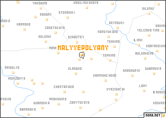 map of Malyye Polyany