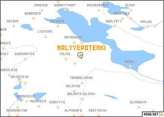 map of Malyye Potëmki