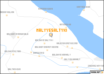 map of Malyye Saltyki