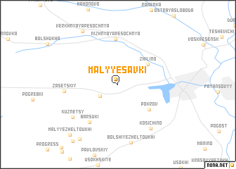 map of Malyye Savki