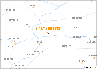 map of Malyye Setki