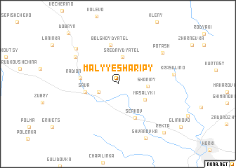 map of Malyye Sharipy