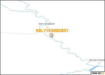 map of Malyye Shogany