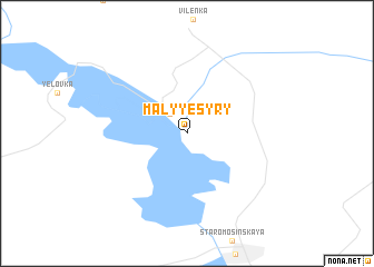 map of Malyye Syry