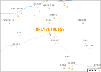 map of Malyye Tal\