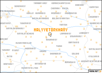 map of Malyye Torkhany