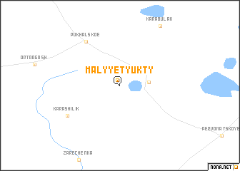 map of Malyye Tyukty