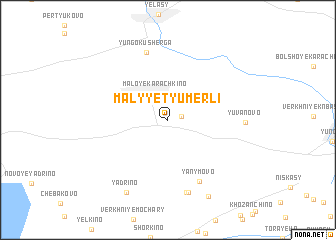 map of Malyye Tyumerli