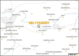 map of Malyye Ugony