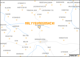 map of Malyye Vnegoshchi