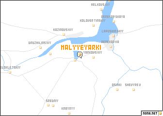 map of Malyye Yarki