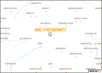 map of Malyye Yurmaty