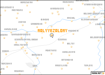 map of Malyye Zalomy