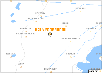 map of Malyy Gorbunov