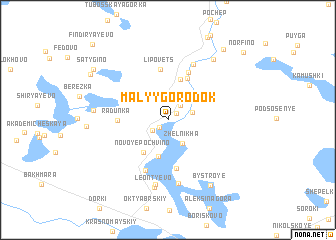 map of Malyy-Gorodok