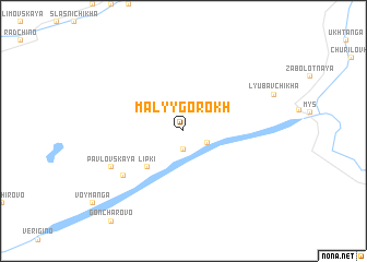 map of Malyy Gorokh