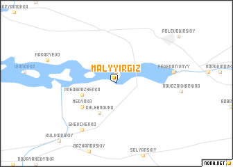 map of Malyy Irgiz