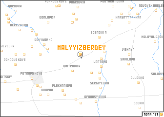 map of Malyy Izberdey