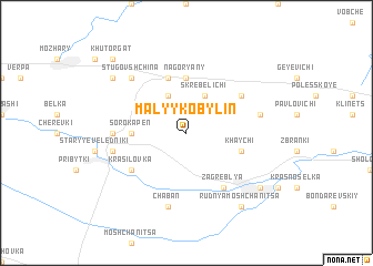 map of Malyy Kobylin