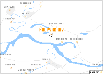map of Malyy Kokuy