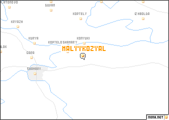 map of Malyy Koz\