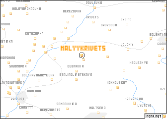 map of Malyy Krivets