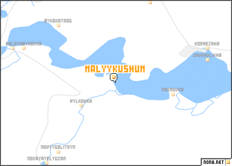 map of Malyy Kushum