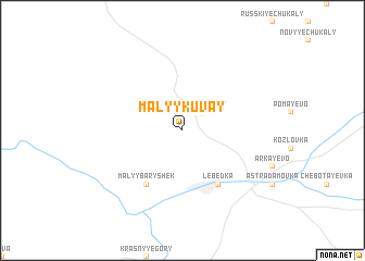 map of Malyy Kuvay