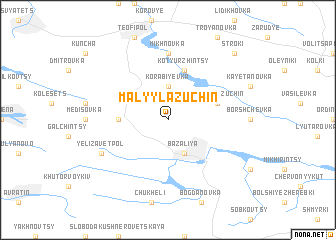 map of Malyy Lazuchin