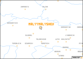 map of Malyy Malyshev