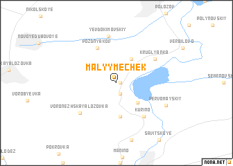 map of Malyy Mechek