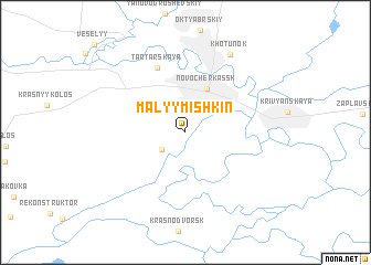 map of Malyy Mishkin