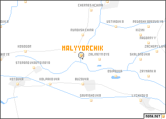 map of Malyy Orchik