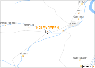 map of Malyy Oyesh