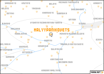 map of Malyy Panikovets