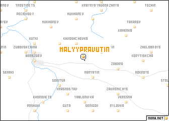 map of Malyy Pravutin