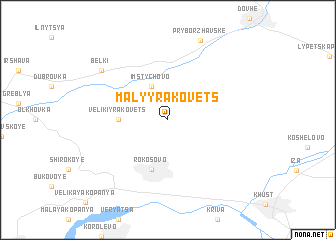 map of Malyy Rakovets