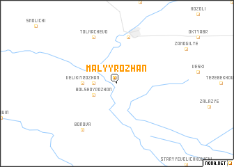 map of Malyy Rozhan