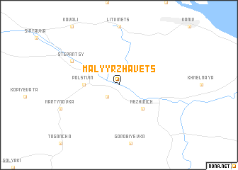 map of Malyy Rzhavets