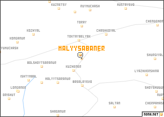 map of Malyy Sabaner