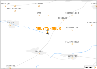 map of Malyy Sambor