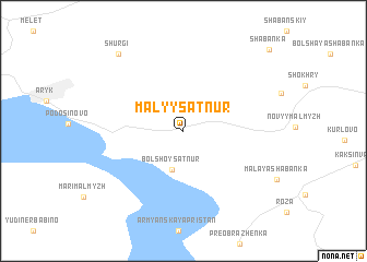 map of Malyy Satnur