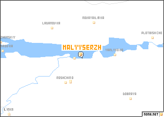 map of Malyy Serzh