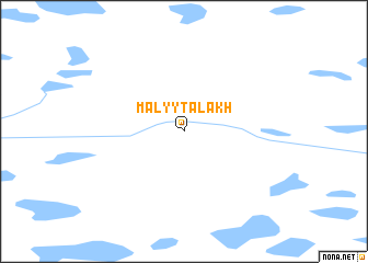 map of Malyy Talakh